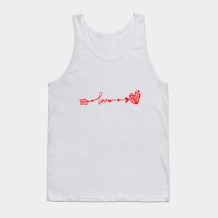 cute arrow heart Tank Top